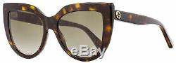 Gucci Cateye Sunglasses GG0164S 002 Havana 53mm 0164