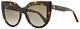 Gucci Cateye Sunglasses Gg0164s 002 Havana 53mm 0164