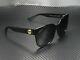 Gucci Gg0034s 001 Rectangular Square Black Grey 54 Mm Women's Sunglasses