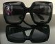 Gucci Gg0053s 001 54mm Oversize Black Square Women Sunglasses With Velvet Case