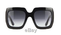 Gucci GG0053S 001 54mm Oversize Black Square Women Sunglasses with Velvet case