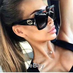 Gucci GG0053S 001 54mm Oversize Square Black Women Sunglasses 100% UV