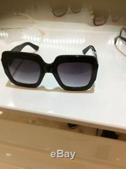 Gucci GG0053S 001 54mm Oversize Square Black Women Sunglasses 100% UV