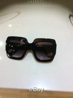 Gucci GG0053S 001 54mm Oversize Square Black Women Sunglasses NEW Authentic