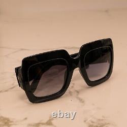 Gucci GG0053S 001 54mm Square Black Women Sunglasses with Light Grey Lens