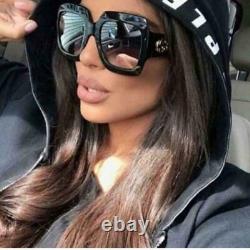 Gucci GG0053S Authentic Oversized Square Black Women Sunglasses