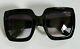 Gucci Gg0053s Sunglasses For Women 001 Black Grey Gradient Opened Box