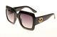 Gucci Gg0053 001 Oversized Square Sunglasses In Black Authentic 100% Uv