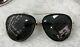 Gucci Gg0062s 011 Black Gold Aviator Sunglasses Grey Gradient Lens
