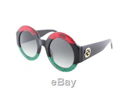 Gucci GG0084S 001 Oversize Round Women Sunglasses 100% UV
