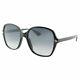 Gucci Gg0092s 001 Black Plastic Square Sunglasses Grey Gradient Lens