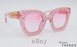 Gucci GG0116/S Limited Edition CRYSTAL with Stars PINK Sunglasses Authentic FAST
