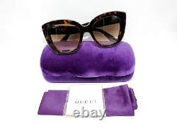 Gucci GG0327S-002-52mm Women Cat Eye Designer Sunglasses Tortoise/Brown Gradient
