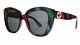 Gucci Gg0327s-003 Black Cateye Sunglasses