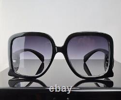 Gucci GG1326S Black / Grey Lens Square Oversized Sunglasses 100% UV