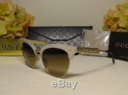 Gucci GG4283S Cat Eye Mother of Pearl/Gold Frame Sunglasses 55 18 140NIB