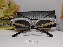 Gucci GG4283S Cat Eye Mother of Pearl/Gold Frame Sunglasses 55 18 140NIB