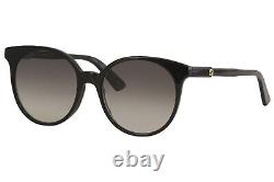 Gucci GG 0488S 001 Black / Grey Gradient Cat Eye Sunglasses NWT GG0488S