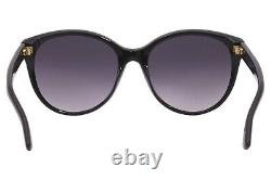Gucci GG 0631S 001 Black Gold / Grey Gradient Cat Eye Sunglasses NWT GG0631S