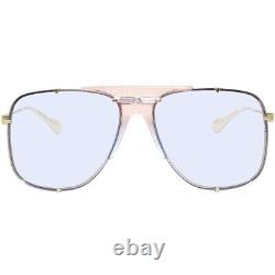 Gucci GG 0739S 001 Transparent Pink Gold / Blue Gradient Sunglasses NWT GG0739S