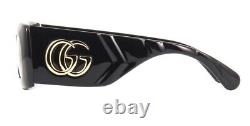 Gucci GG 0811s 001 Black Gold / Grey Gradient Designer Sunglasses NWT GG0811S