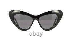 Gucci GG 0895S 001 Black / Grey Gradient Cateye Sunglasses NWT GG0895S