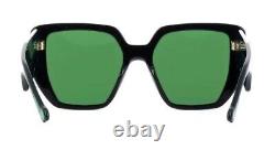 Gucci GG 0956S-001 Black/Green Oversized Geometric Women's Sunglasses