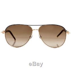 Gucci GG 4239/N/S 0JJ/CC Gold/Black and Havana with Crystals Aviator Sunglasses