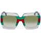 Gucci Green Gradient Square Sunglasses Gg0178s 001 54 Gg0178s 001 54