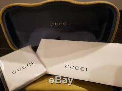 Gucci Red Green Frame Grey Square Women's Sunglasses GG0083S 001