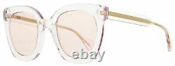 Gucci Square Sunglasses GG0564S 005 Transparent Pink/Gold 51mm 0564