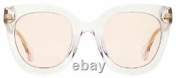 Gucci Square Sunglasses GG0564S 005 Transparent Pink/Gold 51mm 0564
