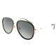 Gucci Sunglasses Gg0062s 003 Gold Red Green / Gray For Women