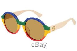 Gucci Sunglasses GG0280SA 005 Rainbow Oval Women's Sunglasses 51MM