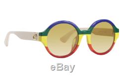 Gucci Sunglasses GG0280SA 005 Rainbow Oval Women's Sunglasses 51MM