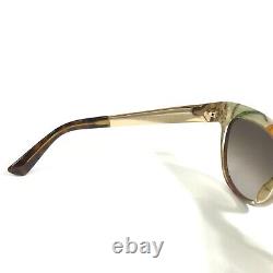 Gucci Sunglasses GG 3739/S 2EZHA Brown Gold Cat Eye Frames with Brown Lenses