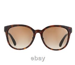 Gucci Woman's 55mm Round Havana Brown Tortoise Sunglasses 1364