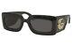 Gucci Women's Matelasse 90s Rectangular Sunglasses, Black Black Grey, One Size