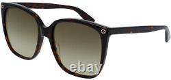 Gucci Women's Oversize Square Cat-Eye with Gradient Lens GG0022- Made In Italy