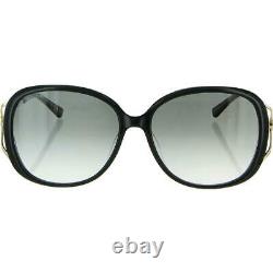 Gucci Womens Black UV Protection Oversized Round Sunglasses 58mm BHFO 5126