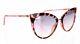 Guess 257152 Womens Gu3035 Cat Eye Sunglasses Pink Frame/bordeaux