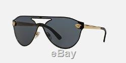 HOT NEW Authentic VERSACE Aviator Medusa Gold Black Sunglasses VE 2161 1002/87