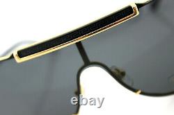 HOT NEW VERSACE Aviator Pilot Shield Gold Metal Sunglasses VE 2140 1002/87 214O
