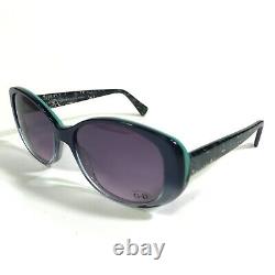 Jean Lafont Sunglasses VALLAURIS 55 3083 Blue Cat Eye Frames with Purple Lenses