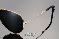 LTD EDN RAYBAN 22KT GOLD PLATED Folding AVIATOR Sunglasses 58MM RB 3479KQ 001/N5