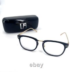 Linda Farrow Luxe 53019-142 B-Titanium Oval Glasses Optical Frame blue light