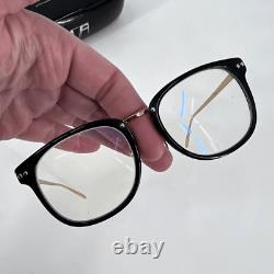 Linda Farrow Luxe 53019-142 B-Titanium Oval Glasses Optical Frame blue light