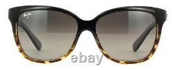 Maui Jim Starfish Polarized Sunglasses 744-02T Black-Tortoise/Gray Glass Display