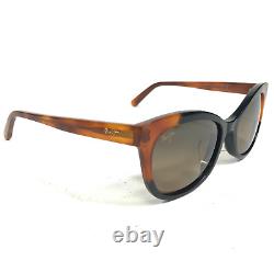 Maui Jim Sunglasses ILIMA MJ759-59B Black Clear Brown Frames with Brown Lenses