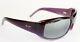 Maui Jim Sunglasses Women Blue Water 236-28b Purple Stripe Neutrl Grey Polarized